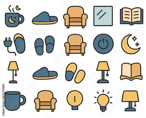 Cozy home decor elements for relaxation and comfort during the evening hours