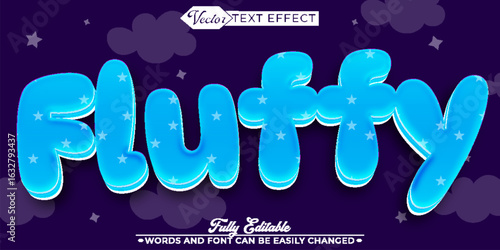  Soft Fluffy Texture Vector Fully Editable Smart Object Text Effect