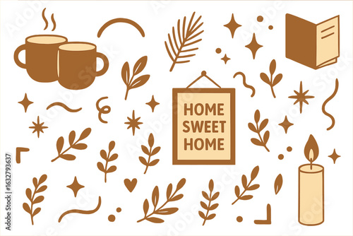 Warm and inviting home decor elements create a cozy atmosphere in a comfortable living space