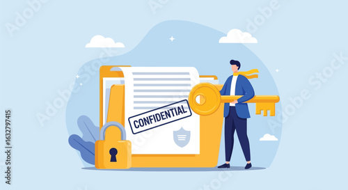 Confidential Information – Secure File Access with Key