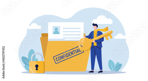 Confidential Information – Secure File Access with Key