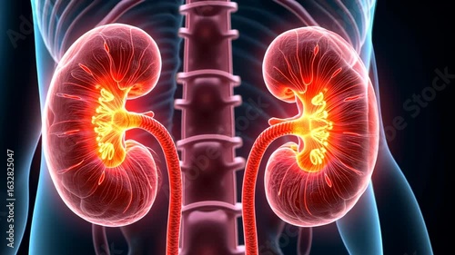 diabetes dieting, glucose management, kidney health. Renal function. Arteries adapt to enhanced flow. Nephrons filter glucose efficiently. Diabetic nephropathy reduces kidney function.