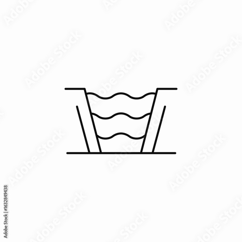 water surround icon sign vector