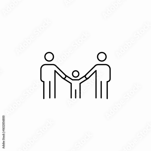 kid care icon sign vector