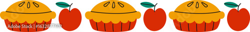 Apple Pie and Fruit Border
