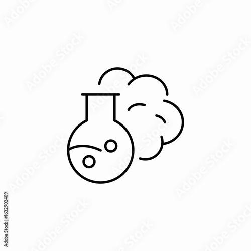 chemistry reaction icon sign vector