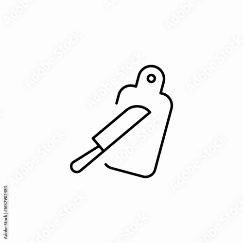 cutting board icon sign vector