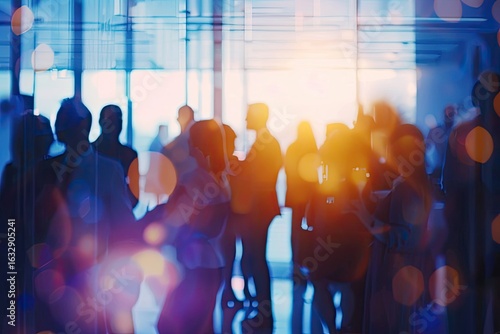 Pixel Perfect Image of Business People Party in Office Center