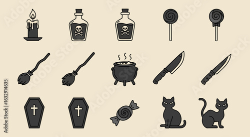 Pixelated cartoon vector illustration style with bold outlines and minimal shading. Features clean, retro-inspired shapes with slight exaggeration in proportions, evoking a playful and nostalgic digit