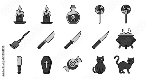Pixelated cartoon vector illustration style with bold outlines and minimal shading. Features clean, retro-inspired shapes with slight exaggeration in proportions, evoking a playful and nostalgic digit