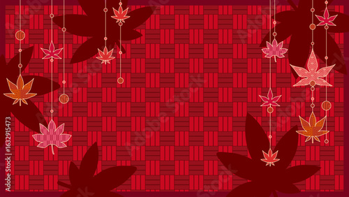 美しい和風の秋のイラスト背景