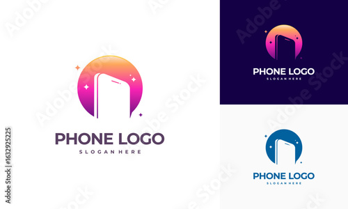 Phone Shop logo designs, Modern Phone logo designs vector icon