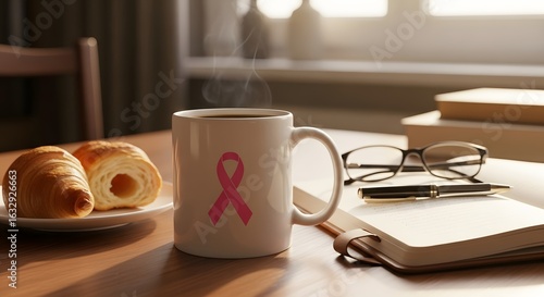 mug supporting october pink