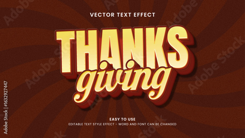thanks giving editable text effect