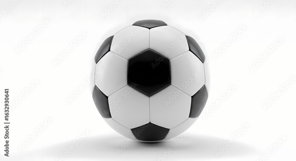 Fototapeta premium soccer ball on white background