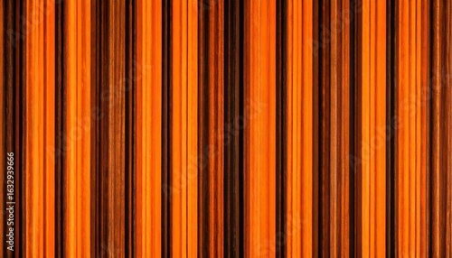 Vertical orange and brown stripes