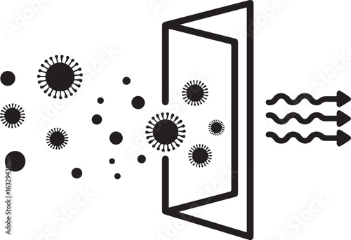 Air purifier filter hepa filtration system clean air dust pollen allergen remover virus protection technology
