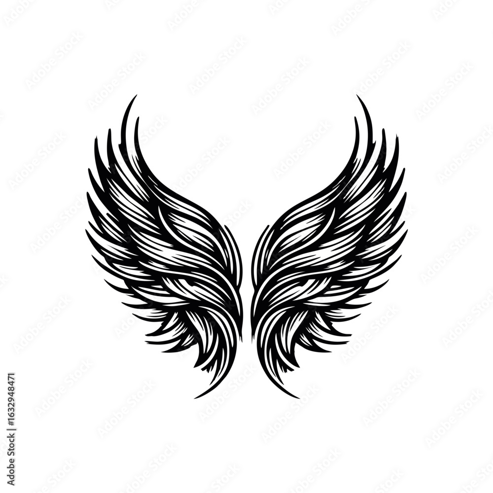 Obraz premium abstract Wings for freedom icon