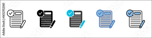 Registration Icon Pack Multistyle Illustration