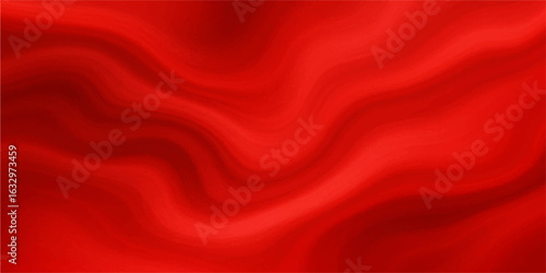 Red silk and satin fabric background with smooth flowing texture and elegant design