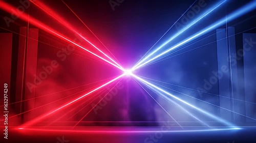 Wallpaper Mural dramatic spotlight intro cinematic abstract neon laser light beams performance background Torontodigital.ca