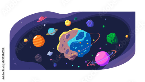 planets in the solar system and outer space