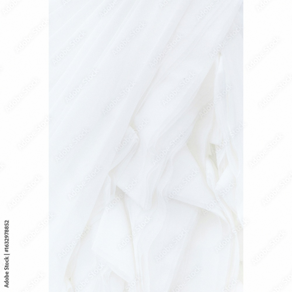 Obraz premium Textura suave de tecido branco dobrado