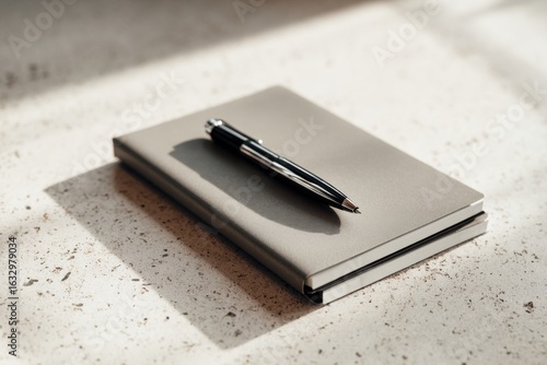 Navy Blue Notebook and Pen Set