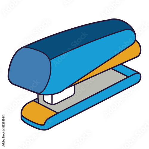 A stapler is a handy office tool that fastens sheets of paper together by driving a metal staple through them, keeping documents neat, organized, and secure.
