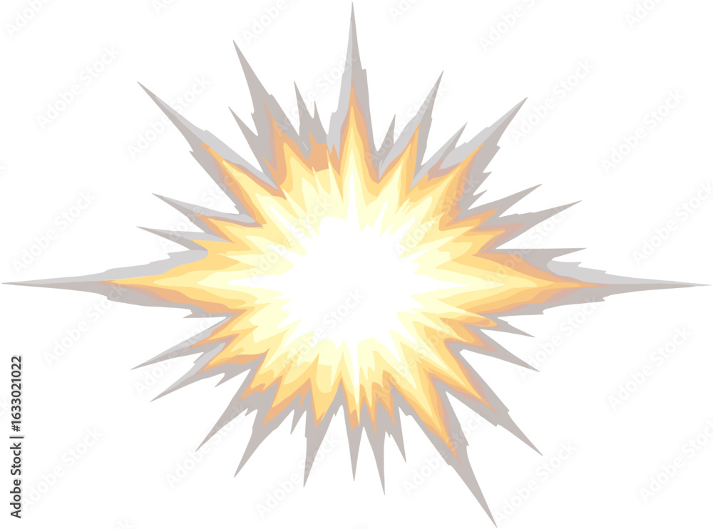 Dynamic explosion effect graphic for illustrations Dynamic explosion effect graphic for illustrations