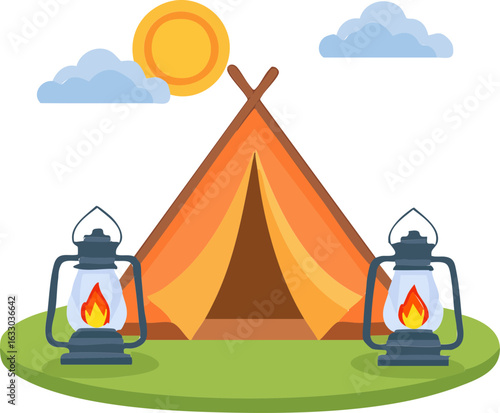 tent and camping