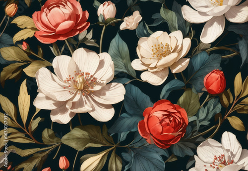 Wallpaper Mural _Botanical_floral_illustration_HD 8K wallpaper Stock Photographic Image Torontodigital.ca