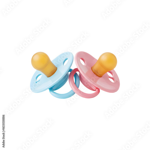 Twin pacifiers in pastel colors – baby essentials for newborns and infants