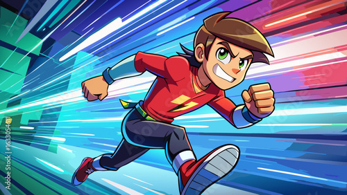 Speed Runner Characters – Dynamic Anime Heroes in Motion