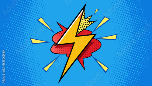 Pop Art Lightning – Comic Style Thunderbolt Illustrations