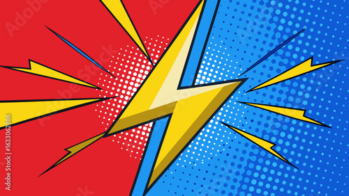 Pop Art Lightning – Comic Style Thunderbolt Illustrations