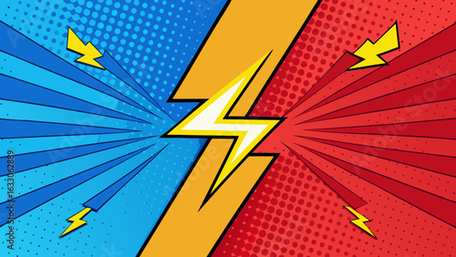 Pop Art Lightning – Comic Style Thunderbolt Illustrations