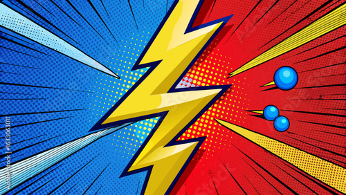 Pop Art Lightning – Comic Style Thunderbolt Illustrations