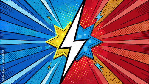 Pop Art Lightning – Comic Style Thunderbolt Illustrations