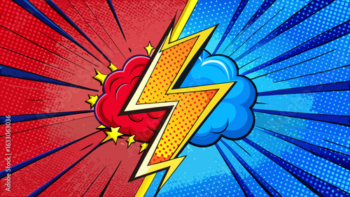 Pop Art Lightning – Comic Style Thunderbolt Illustrations