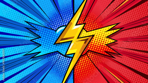 Pop Art Lightning – Comic Style Thunderbolt Illustrations