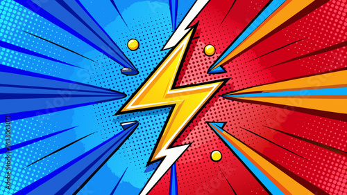 Pop Art Lightning – Comic Style Thunderbolt Illustrations