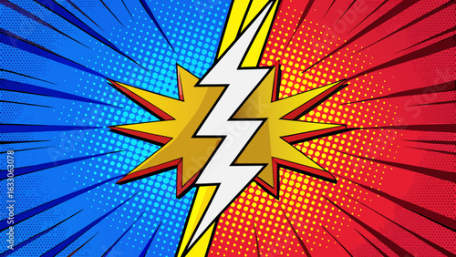Pop Art Lightning – Comic Style Thunderbolt Illustrations