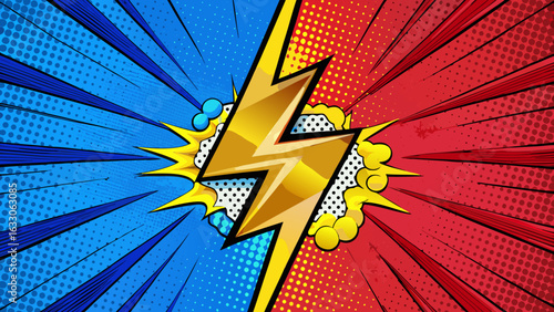 Pop Art Lightning – Comic Style Thunderbolt Illustrations