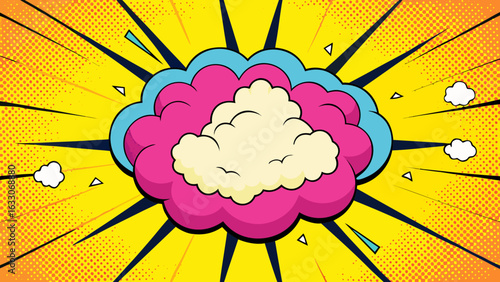 Pop Art Comic Explosion Clouds – Cartoon Blast Burst Effects
