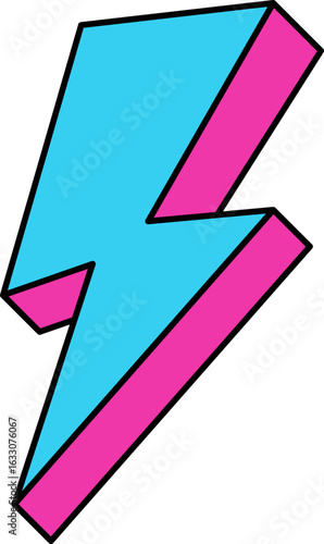 3D lightning shape element