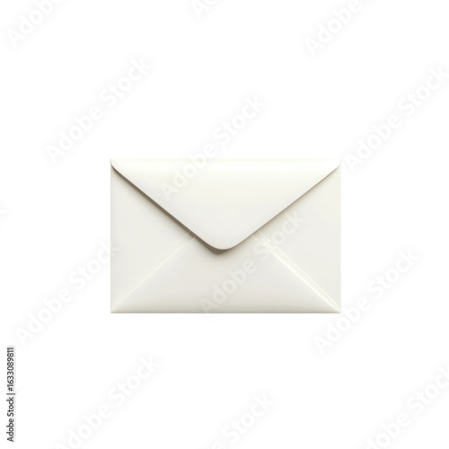 Blank white envelope