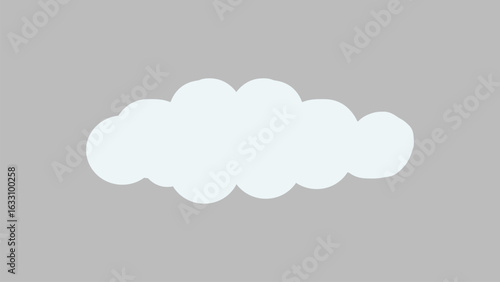Cloud hand drawn illustration vector