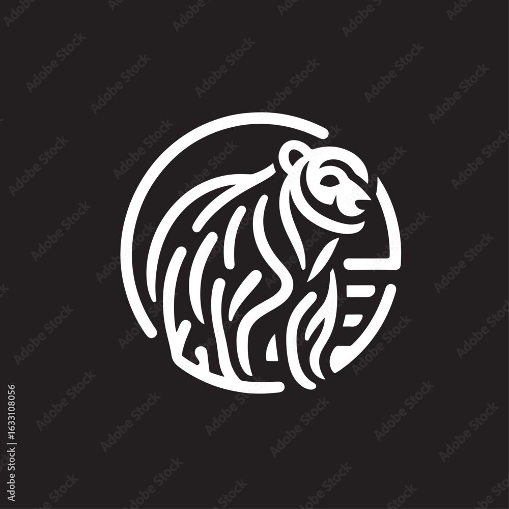 Fototapeta premium Lion head logo icon vector design template. Animal head symbol