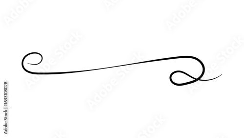 Elegant black swirl designs, ornate and decorative. Swirl patterns for decorative use, ornate and intricate. Perfect for adding elegant, Calligraphy swirl tails. Vector text underline flourishes